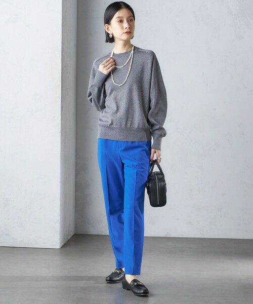 SHIPS for women / シップスウィメン ニット・セーター | SHIPS Primary Navy Label:〈手洗い可能〉VICTORIA ラメ クルーネック | 詳細10