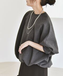 SHIPS / シップス スウェット | 《一部追加予約》quaranciel:〈洗濯機可能〉ポンチ ドロスト ルーズ プルオーバー