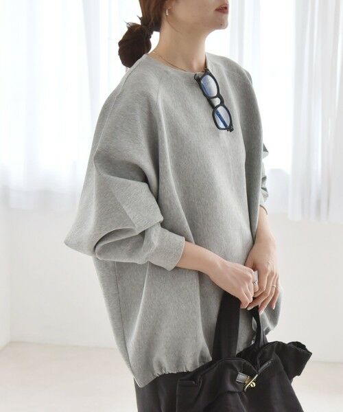 SHIPS / シップス スウェット | 《一部追加予約》quaranciel:〈洗濯機可能〉ポンチ ドロスト ルーズ プルオーバー | 詳細20