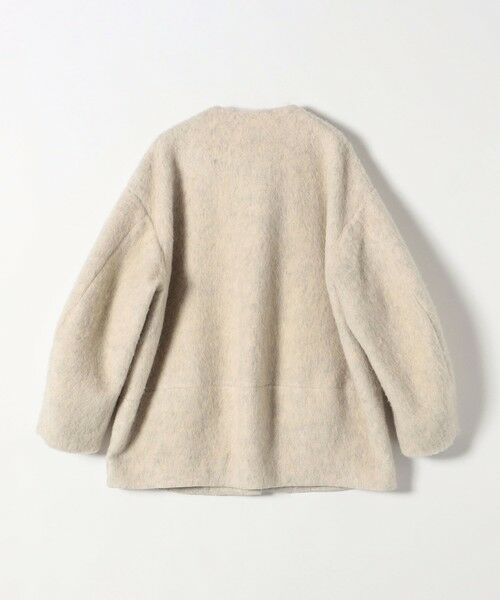 SHIPS / シップス その他アウター | 《一部追加予約》SHIPS any: シャギー ノーカラー コクーン コート | 詳細13