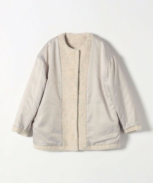 SHIPS / シップス その他アウター | 《一部追加予約》SHIPS any: シャギー ノーカラー コクーン コート | 詳細17