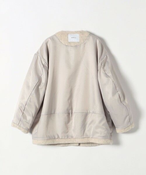 SHIPS / シップス その他アウター | 《一部追加予約》SHIPS any: シャギー ノーカラー コクーン コート | 詳細18