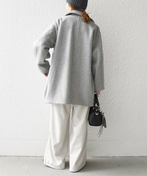 SHIPS / シップス その他アウター | 【WEB限定】SHIPS any: ウール コクーン テーラード ショート コート 25AW | 詳細2