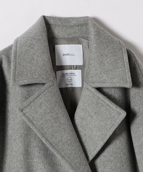 SHIPS / シップス その他アウター | 【WEB限定】SHIPS any: ウール コクーン テーラード ショート コート 25AW | 詳細14