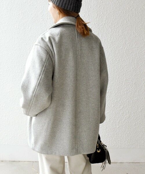 SHIPS / シップス その他アウター | 【WEB限定】SHIPS any: ウール コクーン テーラード ショート コート 25AW | 詳細6