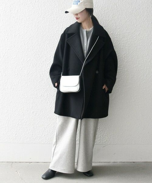 SHIPS / シップス その他アウター | 【WEB限定】SHIPS any: ウール コクーン テーラード ショート コート 25AW | 詳細30