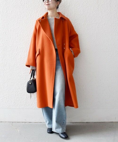 SHIPS / シップス ステンカラーコート | 【WEB限定】SHIPS any: バルマカーン コクーン コート 25AW | 詳細11