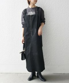 Dickies:〈洗濯機可能〉フロント ファスナー ジャンパー スカート