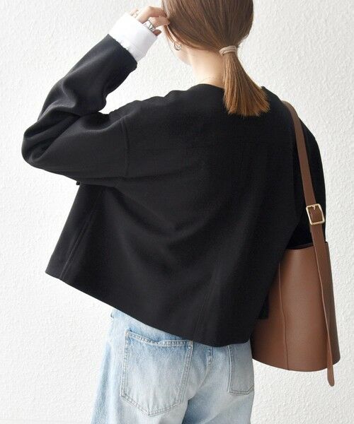 SHIPS / シップス ノーカラージャケット | SHIPS any: エア ニードル ポケット コンパクト ノーカラー ジャケット | 詳細5