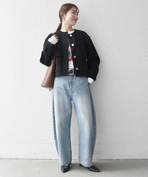 SHIPS / シップス ノーカラージャケット | SHIPS any: エア ニードル ポケット コンパクト ノーカラー ジャケット | 詳細1