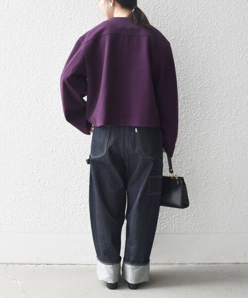 SHIPS / シップス ノーカラージャケット | SHIPS any: エア ニードル ポケット コンパクト ノーカラー ジャケット | 詳細11