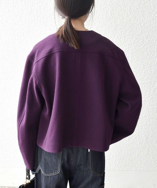 SHIPS / シップス ノーカラージャケット | SHIPS any: エア ニードル ポケット コンパクト ノーカラー ジャケット | 詳細13