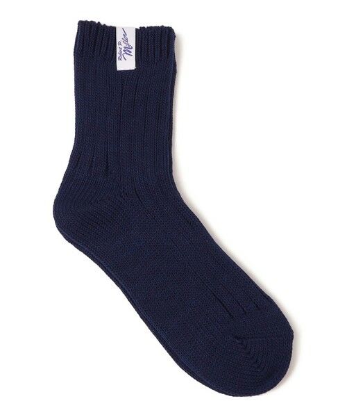 SHIPS for women/シップスウィメン miller: ピスネーム付き リブ ソックス ネイビー ONE SIZE SHIPS for women/シップスウィメン miller: ピスネーム付き リブ ソックス ネイビー ONE SIZE