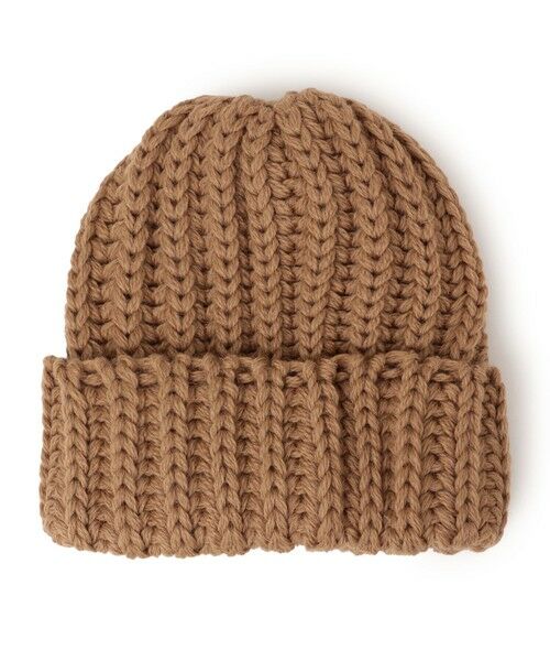 SHIPS for women/シップスウィメン HIGHLAND 2000: ニット ボブ キャップ 25AW キャメル ONE SIZE