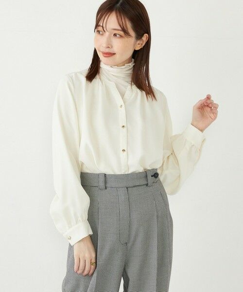 SHIPS for women / シップスウィメン シャツ・ブラウス | SHIPS Colors:〈洗濯機可能〉 ツイル スキッパー シャツ ブラウス◇ | 詳細14