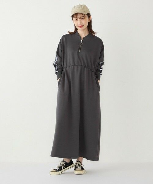 SHIPS for women / シップスウィメン ロング・マキシ丈ワンピース | SHIPS Colors:〈手洗い可能〉リンク トラック ワンピース | 詳細15