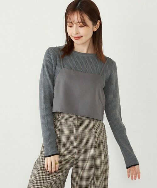 SHIPS for women / シップスウィメン ロング・マキシ丈ワンピース | SHIPS Colors:〈洗濯機可能〉ビスチェ セット シャツ ワンピース | 詳細24