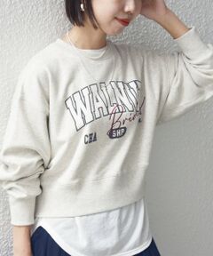 【WEB限定】〈手洗い可能〉プリント 刺繍 ロゴ スウェット