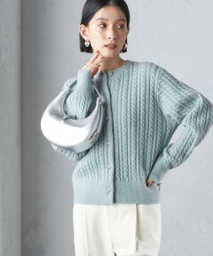 SHIPS / シップス カーディガン・ボレロ | 〈手洗い可能〉ビジュー ボタン ケーブル カーディガン