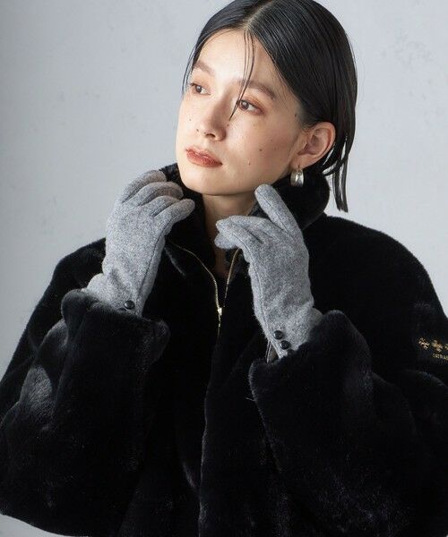 SHIPS / シップス 手袋 | 《一部追加予約》カシミヤ ミックス ジャージ グローブ | 詳細8