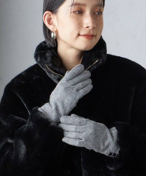 SHIPS / シップス 手袋 | 《一部追加予約》カシミヤ ミックス ジャージ グローブ | 詳細9