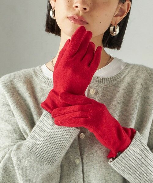 SHIPS / シップス 手袋 | 《一部追加予約》カシミヤ ミックス ジャージ グローブ | 詳細30