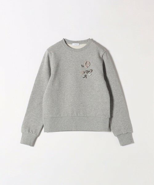 SHIPS / シップス スウェット | 《追加予約》SHIPS any:〈手洗い可能〉裏起毛 ビジュー クルーネック コンパクト プルオーバー | 詳細17