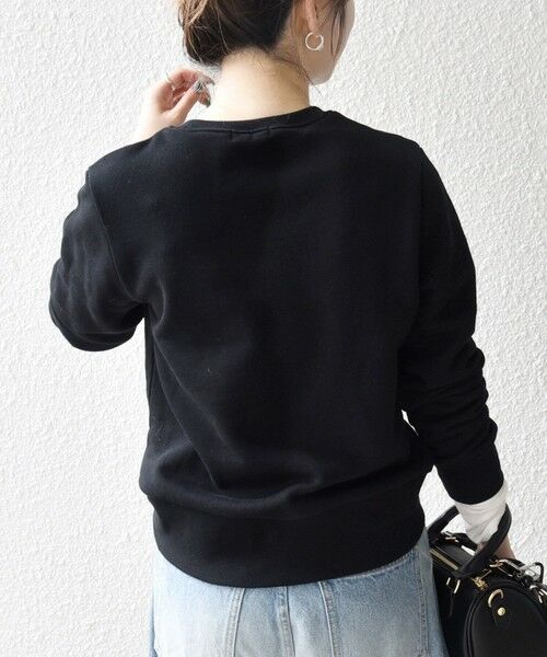 SHIPS / シップス スウェット | 《追加予約》SHIPS any:〈手洗い可能〉裏起毛 ビジュー クルーネック コンパクト プルオーバー | 詳細30