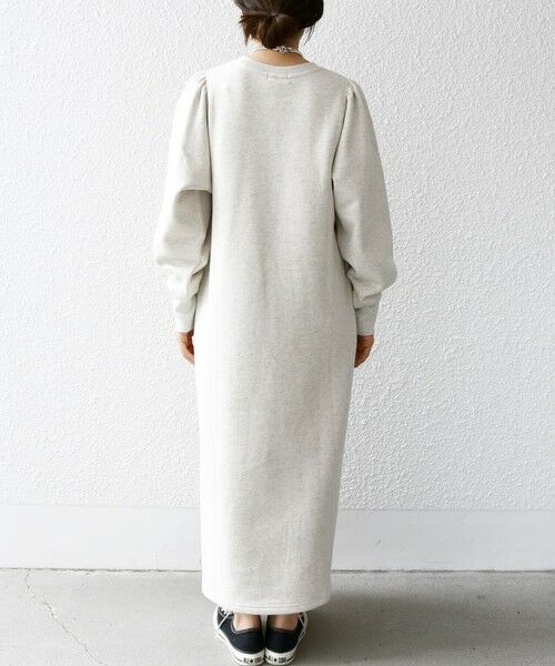 SHIPS / シップス ロング・マキシ丈ワンピース | 【WEB限定】SHIPS any: USAコットン 裏起毛 パフ スリーブ ワンピース 2 | 詳細18