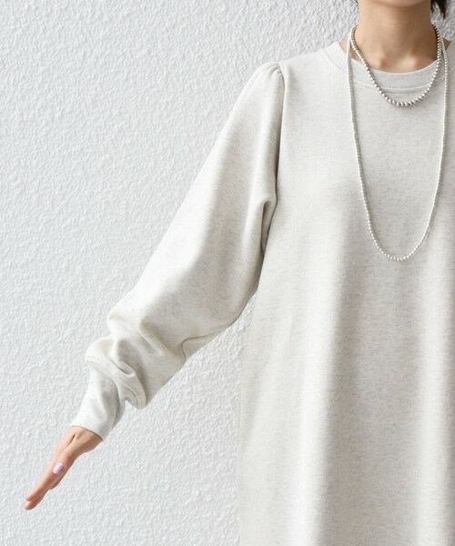 SHIPS / シップス ロング・マキシ丈ワンピース | 【WEB限定】SHIPS any: USAコットン 裏起毛 パフ スリーブ ワンピース 2 | 詳細19