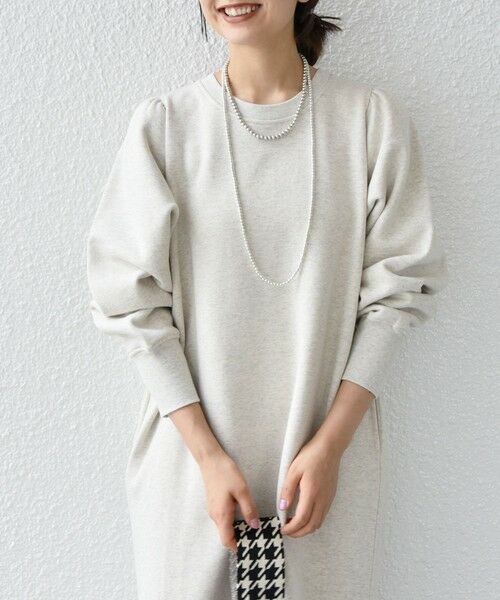 SHIPS / シップス ロング・マキシ丈ワンピース | 【WEB限定】SHIPS any: USAコットン 裏起毛 パフ スリーブ ワンピース 2 | 詳細5