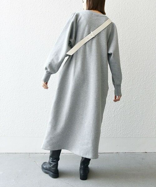 SHIPS / シップス ロング・マキシ丈ワンピース | 【WEB限定】SHIPS any: USAコットン 裏起毛 パフ スリーブ ワンピース 2 | 詳細23