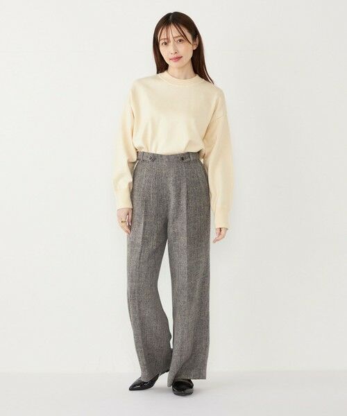 SHIPS / シップス その他パンツ | SHIPS Colors:〈手洗い可能〉ミックスツイード ワイド パンツ 2 | 詳細7