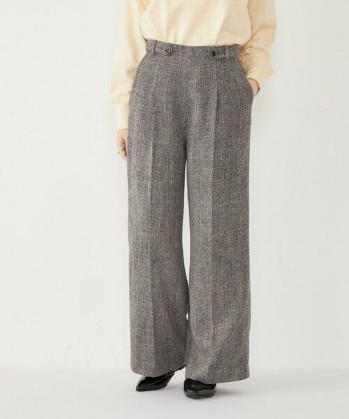 SHIPS / シップス その他パンツ | SHIPS Colors:〈手洗い可能〉ミックスツイード ワイド パンツ 2 | 詳細9