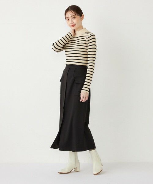 SHIPS for women / シップスウィメン ロング・マキシ丈スカート | SHIPS Colors:〈手洗い可能〉TR 起毛 ストレッチ ポケット スカート | 詳細9