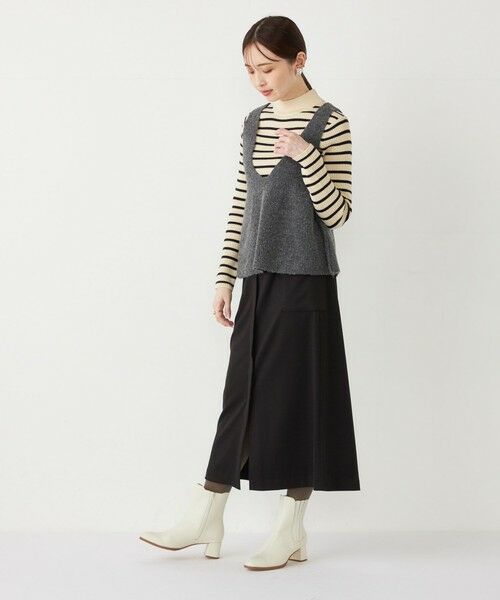 SHIPS for women / シップスウィメン ロング・マキシ丈スカート | SHIPS Colors:〈手洗い可能〉TR 起毛 ストレッチ ポケット スカート | 詳細16