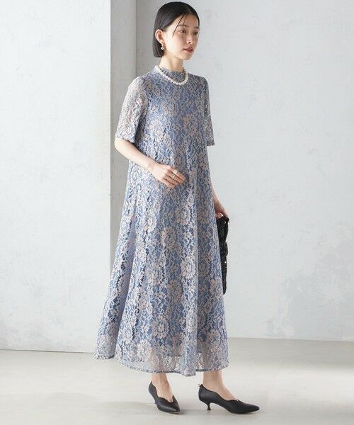 SHIPS for women / シップスウィメン ロング・マキシ丈ワンピース | 〈結婚式・パーティ〉kaene:パイピング レース Aライン ワンピース | 詳細2