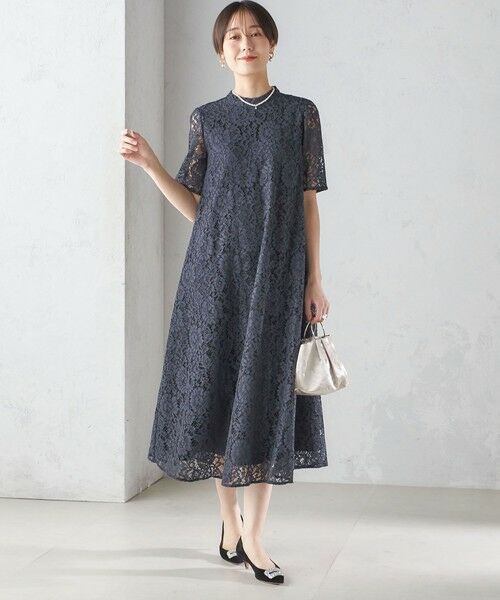 SHIPS for women / シップスウィメン ロング・マキシ丈ワンピース | 〈結婚式・パーティ〉kaene:パイピング レース Aライン ワンピース | 詳細22