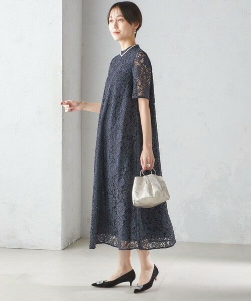 SHIPS for women / シップスウィメン ロング・マキシ丈ワンピース | 〈結婚式・パーティ〉kaene:パイピング レース Aライン ワンピース | 詳細23