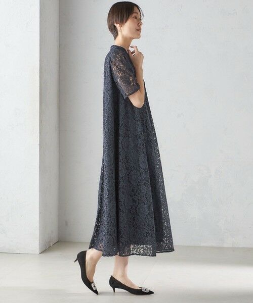 SHIPS for women / シップスウィメン ロング・マキシ丈ワンピース | 〈結婚式・パーティ〉kaene:パイピング レース Aライン ワンピース | 詳細26