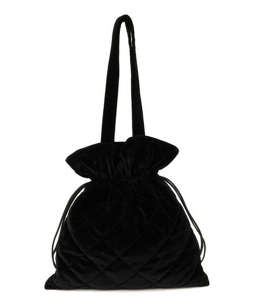 SHIPS / シップス トートバッグ | SHIPS any: ビジュー ポリエステル ベロア キルティング ドロスト トートバッグ | 詳細11
