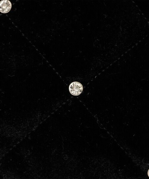 SHIPS / シップス トートバッグ | SHIPS any: ビジュー ポリエステル ベロア キルティング ドロスト トートバッグ | 詳細12