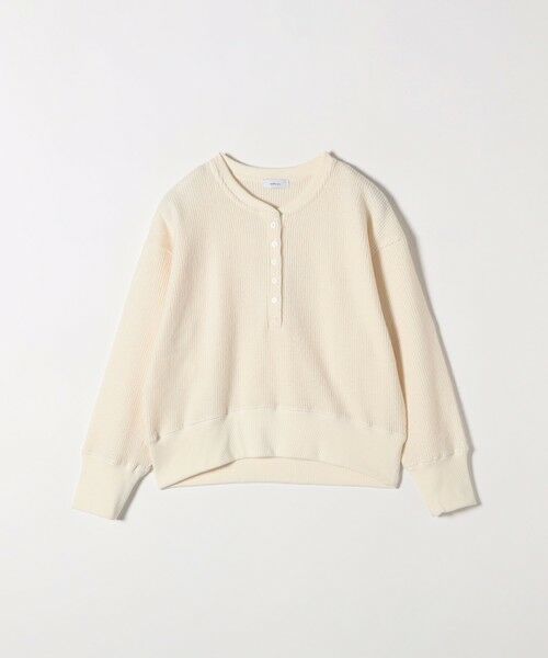 SHIPS / シップス カットソー | SHIPS any:〈手洗い可能〉起毛 ワッフル ヘンリーネック コンパクト プルオーバー | 詳細10