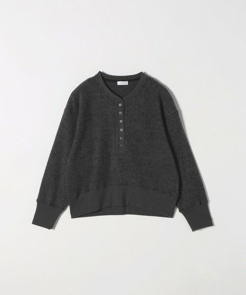 SHIPS / シップス カットソー | SHIPS any:〈手洗い可能〉起毛 ワッフル ヘンリーネック コンパクト プルオーバー | 詳細24