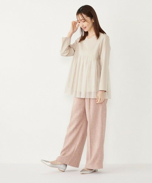 SHIPS / シップス シャツ・ブラウス | SHIPS Colors:〈手洗い可能〉ツインクロス チュール コンビ トップス◇ | 詳細12