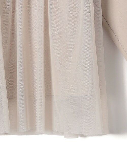 SHIPS / シップス シャツ・ブラウス | SHIPS Colors:〈手洗い可能〉ツインクロス チュール コンビ トップス◇ | 詳細3