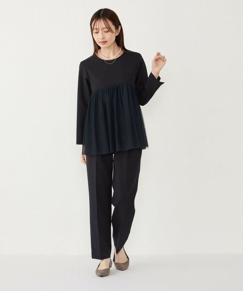 SHIPS / シップス シャツ・ブラウス | SHIPS Colors:〈手洗い可能〉ツインクロス チュール コンビ トップス◇ | 詳細19