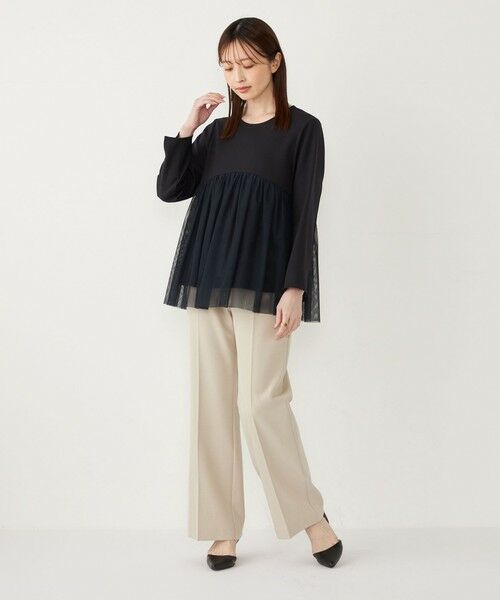 SHIPS / シップス シャツ・ブラウス | SHIPS Colors:〈手洗い可能〉ツインクロス チュール コンビ トップス◇ | 詳細28