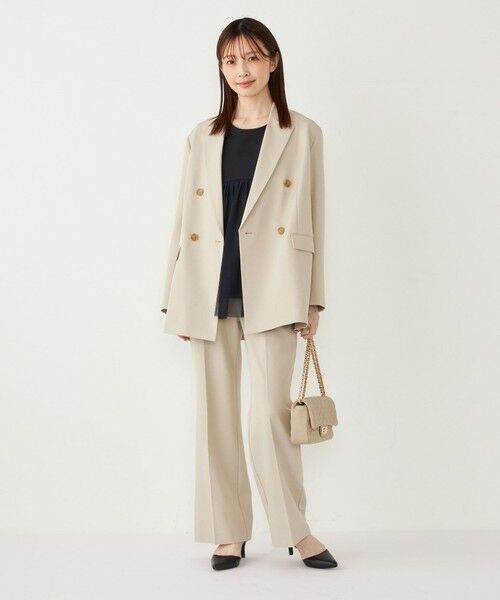 SHIPS / シップス シャツ・ブラウス | SHIPS Colors:〈手洗い可能〉ツインクロス チュール コンビ トップス◇ | 詳細30