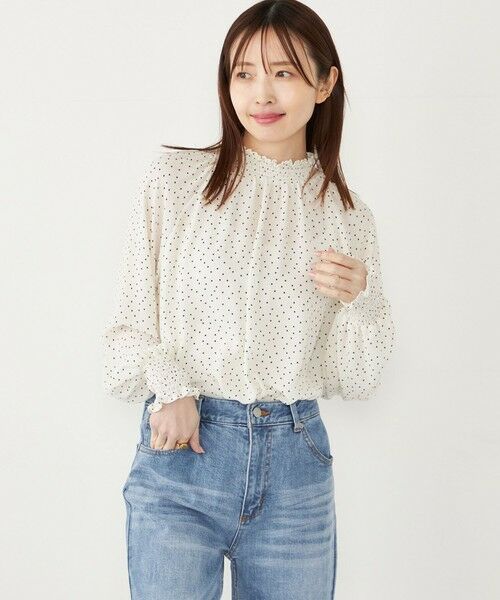 SHIPS / シップス シャツ・ブラウス | SHIPS Colors:〈手洗い可能〉ハイネック シャーリング ブラウス◇ | 詳細15